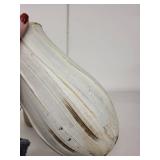 Set of 2 Handmade Ceramic Vessels - Large White Vase and Small Stoneware Cup