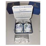 Set of 6 Royal Worcester Egg Coddlers in Original Boxes