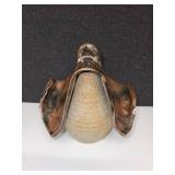 Set of 2 Handmade Stoneware Birdhouses with Artistic Designs