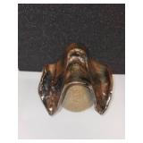 Set of 2 Handmade Stoneware Birdhouses with Artistic Designs