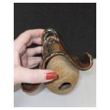 Set of 2 Handmade Stoneware Birdhouses with Artistic Designs