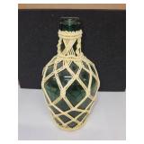 Collection of 5 Vintage Glass Bottles Including Demijohn and Seltzer Bottles