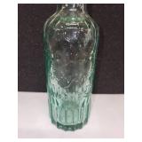 Collection of 5 Vintage Glass Bottles Including Demijohn and Seltzer Bottles