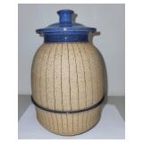 T. Weber Pottery Lidded Storage Jar and Matching Bowl Set