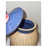 T. Weber Pottery Lidded Storage Jar and Matching Bowl Set
