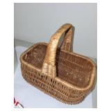 Woodstock Pottery Basket and 1985 Brown Bag Cookie Art Heart Ornament