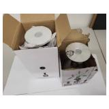 Set of 2 Sagaform Glass Candle Holder/Vase Combos with Boxes