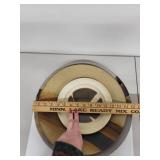 Set of 3 Handmade Charles Halling Signed Pottery Plates with Abstract Glaze Design