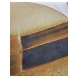 Set of 3 Handmade Charles Halling Signed Pottery Plates with Abstract Glaze Design