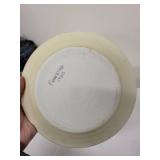 Set of 3 Handmade Charles Halling Signed Pottery Plates with Abstract Glaze Design