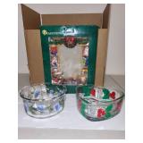 Collection of Holmegaard Glass Jars and Decorative Glass Bowls