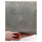 Norwegian PERLETIN Metal Matchbox Holder and Vintage Fixed Blade Knife with Sheath