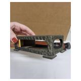 Norwegian PERLETIN Metal Matchbox Holder and Vintage Fixed Blade Knife with Sheath