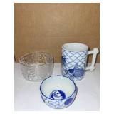 Collection of Japanese Porcelain and Scandinavian Glass Tableware