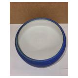 Studio Art Pottery Cobalt blue bowl signed by artist Charles Halling