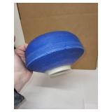 Studio Art Pottery Cobalt blue bowl signed by artist Charles Halling