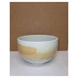 Cream Colored Handcrafted Pottery Bowl by Artist Charles Halling