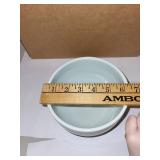 Cream Colored Handcrafted Pottery Bowl by Artist Charles Halling