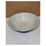 Cream Colored Handcrafted Pottery Bowl by Artist Charles Halling