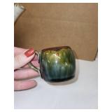 Handmade Studio Pottery Tea Set with Teapot, Creamer, and Cups