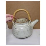 Handmade Studio Pottery Tea Set with Teapot, Creamer, and Cups