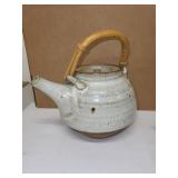 Handmade Studio Pottery Tea Set with Teapot, Creamer, and Cups