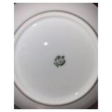 Antique RS Germany Porcelain Plates and Tumblers Set with Hand-Painted Fruit Designs