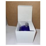 Set of 2 Hand Blown Glass Ornaments and Folding 4-Panel Photo Frame