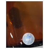 Set of 2 Alfredo Barbini Murano Art Glass Bottles