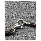 Sterling Silver 925 Necklace with Multi-Stone Pendant