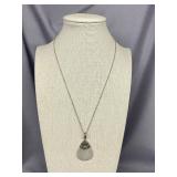 Sterling Silver 925 Necklace with Intricate Pendant Design