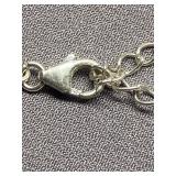 Sterling Silver 925 Ginkgo Leaf Pendant Necklace