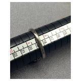 Sterling Silver 925 Heart-Shaped Ring with Clear Stones Size 8.5