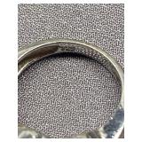 Sterling Silver 925 Ring with Three Large Stones, Size 5