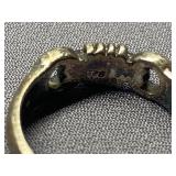 Vintage Sterling Silver 925 Ring with Unique Design - Size 7