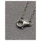 Sterling Silver 925 Harp Pendant Necklace