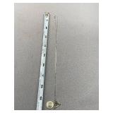 Sterling Silver 925 Harp Pendant Necklace