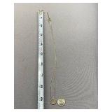 Sterling Silver 925 Necklace with Round Pave Pendant