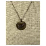 Sterling Silver 925 Necklace with Paw Print Pendant