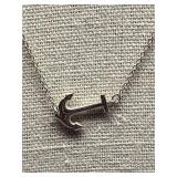 Sterling Silver 925 Anchor Pendant Necklace