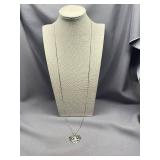 Unique Sterling Silver 925 Heart Pendant Necklace