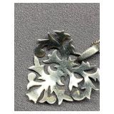 Unique Sterling Silver 925 Heart Pendant Necklace