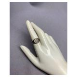 Vintage Sterling Silver 925 Signet Ring with GR Initials Size 7.75