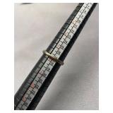 Vintage Sterling Silver 925 Signet Ring with GR Initials Size 7.75