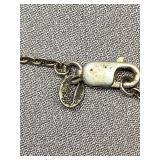 Sterling Silver 925 Necklace with Circle Pendant and Diamond Accent