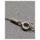 Sterling Silver 925 Necklace with Round Pendant