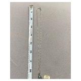 Sterling Silver 925 Hamsa Necklace with Turquoise Stone