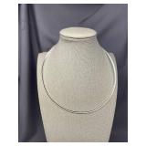 Sterling Silver Choker Necklace 925 Marked LIRM