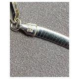 Sterling Silver Choker Necklace 925 Marked LIRM