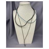 Sterling Silver 925 Necklace Set with Unique Pendant Design